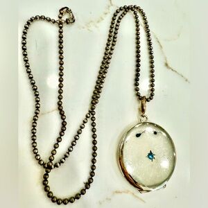 Monet silver necklace